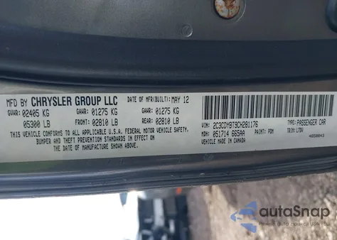 2012 Dodge Challenger R/T z USA, uszkodzony, nr VIN 2C3CDYBT9CH281176